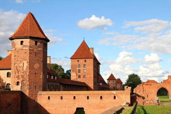 波兰波美拉尼亚地区的Malbork城堡 教科文组织世界遗产所在地 条顿骑士团的要塞也被称为马里恩堡 — 图库照片