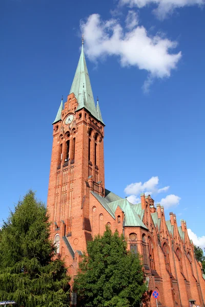 Polsko Bydgoszcz Město Kujavsku Regionu Kostel Saint Andrew Bobola Novogotický — Stock fotografie