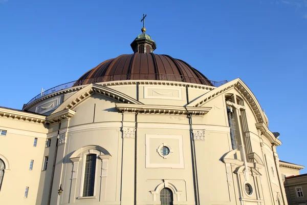 Polska Bydgoszcz Miasto Kujaw Kujawy Neoklasycystyczny Kościół Bazylika Vincent Paul — Zdjęcie stockowe