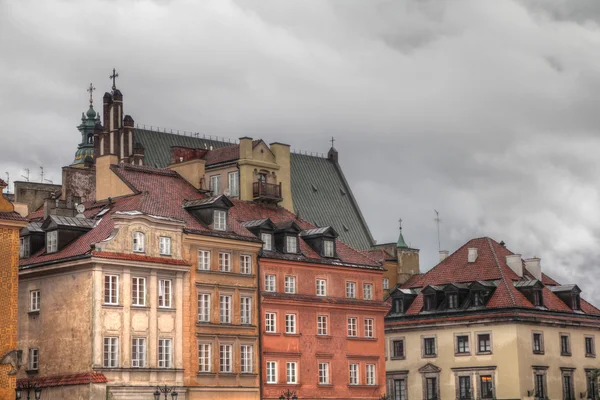 Варшава Польша Вид Старого Города Hdr Всемирное Наследие Юнеско — стоковое фото
