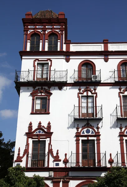 Sevilla Endülüs Spanya Eski Konut Binası — Stok fotoğraf