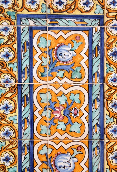 Berühmte Keramische Dekoration Auf Der Plaza Espana Sevilla Spanien — Stockfoto