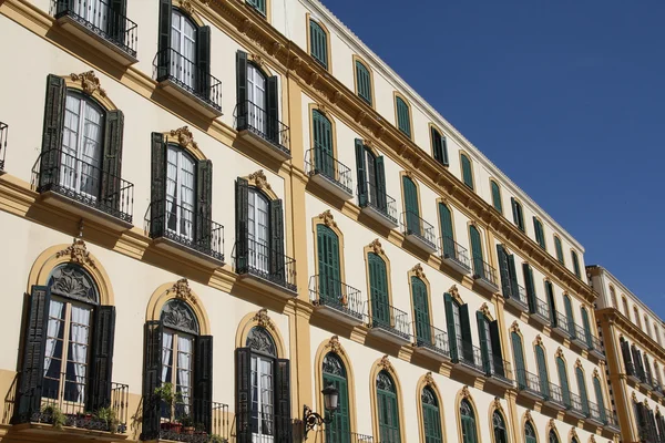 Malaga Andalusia Spain Old Residential Architecture — Stock Photo, Image