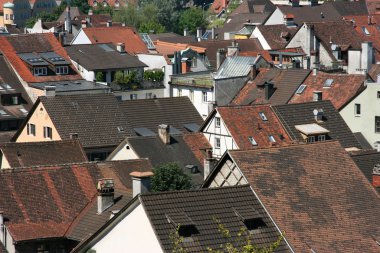 feldkirch, vorarlberg, austria townscape. eski şehir.