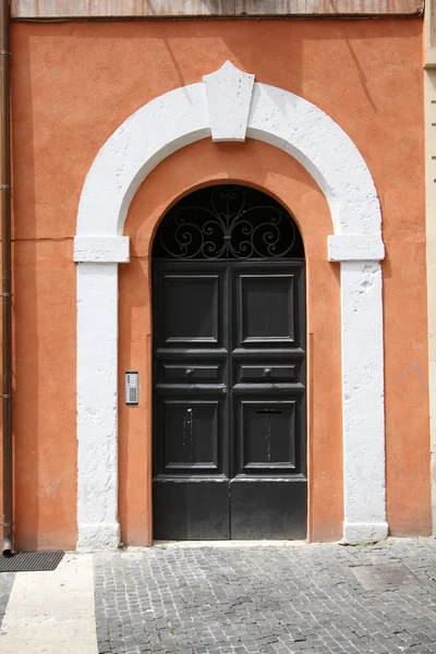 Roma Talya Eski Kapı Talyan Mimari Detay — Stok fotoğraf