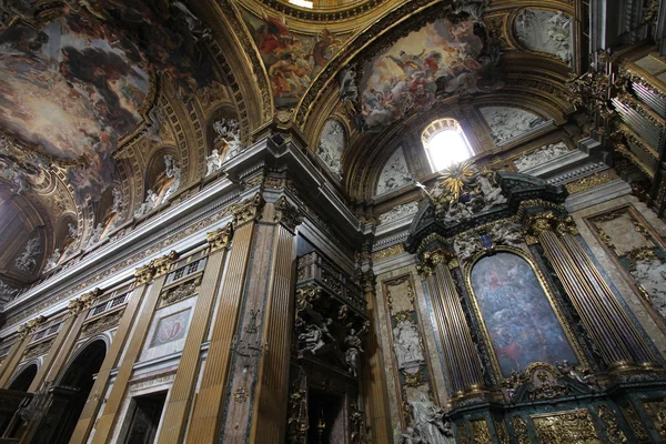 Ρώμη Ιταλία Διάσημο Εσωτερικό Της Εκκλησίας Gesu Chiesa Del Gesu — Φωτογραφία Αρχείου