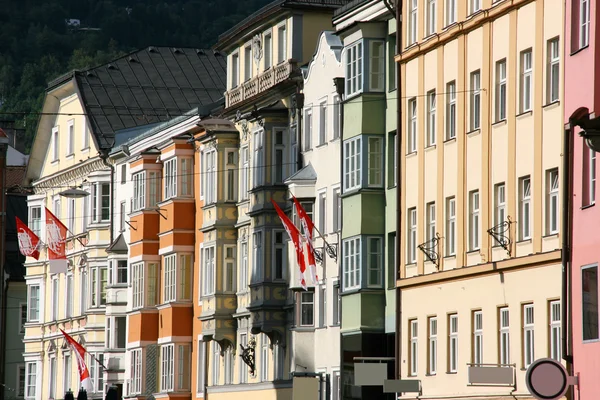 Αρχιτεκτονική Του Ίνσμπρουκ Πόλη Στο Τιρόλο Αυστρία — Φωτογραφία Αρχείου