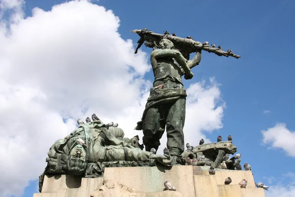 Реалізм Стиль Статуя Паскуале Ріццолі Пам Ятника Вигнання Австрійці Болоньї — стокове фото