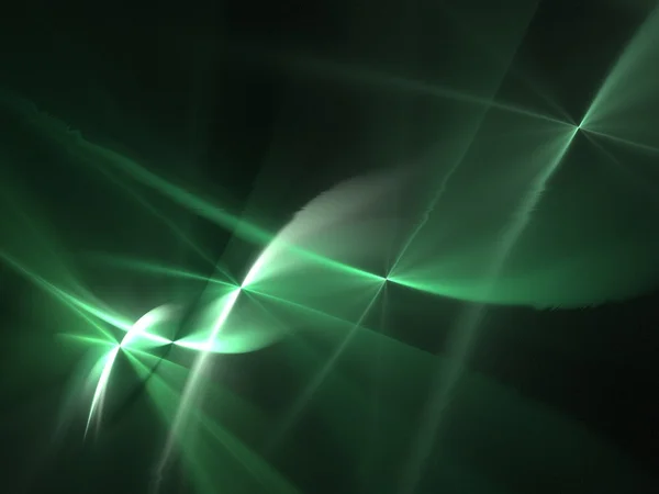 グラフィックスのテクスチャです コンピューターの背景を描画します 3次元フラクタル 緑の波 — ストック写真