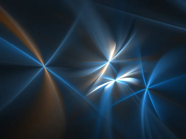 Grafische Textuur Computer Teruggegeven Achtergrond Fractal Blauwe Lichten — Stockfoto