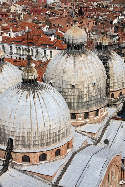 威尼斯 意大利 圣马克大教堂从钟楼看 教科文组织世界文化遗产 — 图库照片