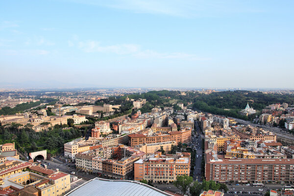 Cityscape of Rome, Italy. Italian capital city.