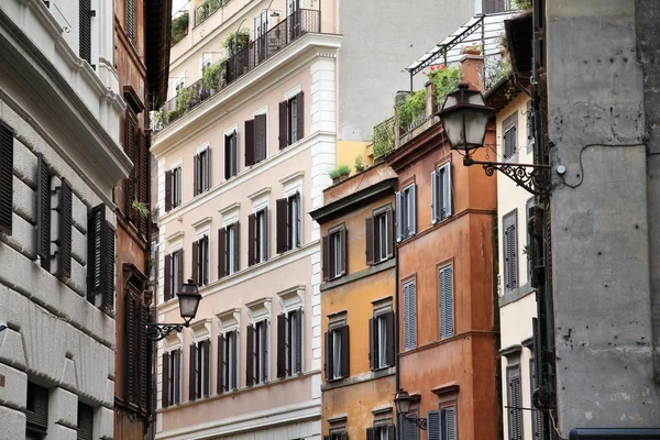 Vista Cidade Velha Arquitetura Mediterrânea Bairro Parione Roma Itália — Fotografia de Stock