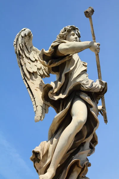 Rome Italy One Angels Famous Ponte Sant Angelo Bridge Angel — Stock Photo, Image