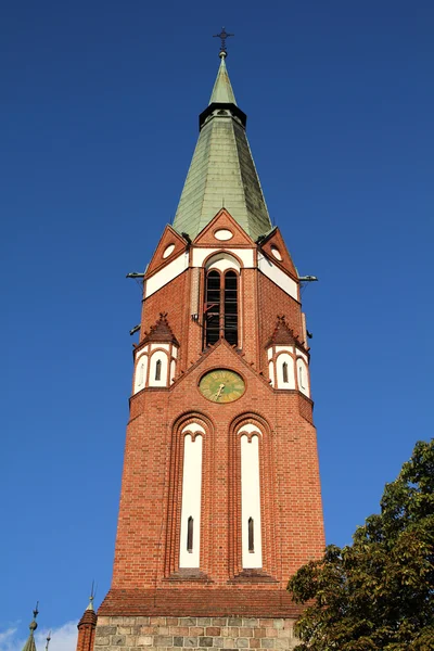 Sopot Polska Wieża Kościoła Garnizonowego Architektury Sakralnej — Zdjęcie stockowe