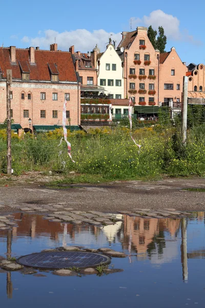 Polonia Gdansk Ciudad También Conocido Nas Danzig Región Pomerania Reflejo — Foto de Stock