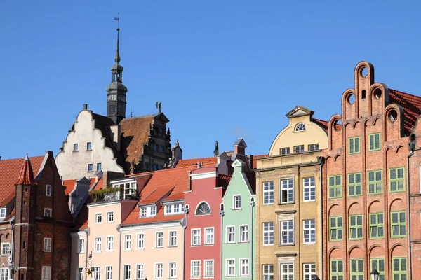 Pologne Ville Gdansk Aussi Connue Sous Nom Danzig Poméranie Immeubles — Photo