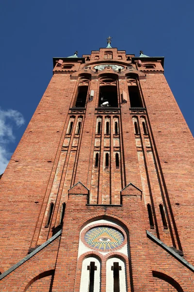 波兰比得哥什 地区城市 教会的圣安德鲁 Bobola 为您提供具有里程碑意义 — 图库照片