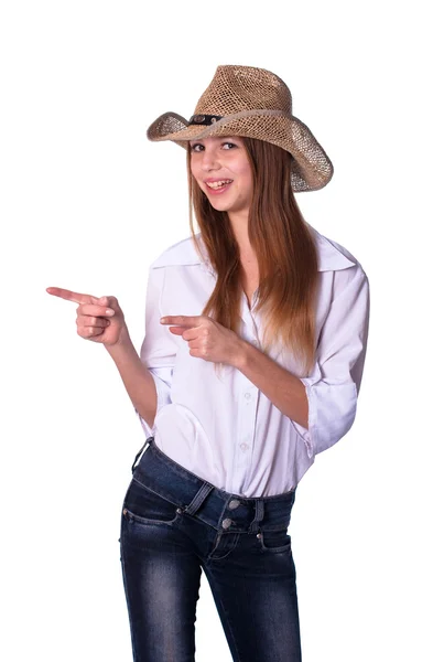 stock image The girl the cowboy