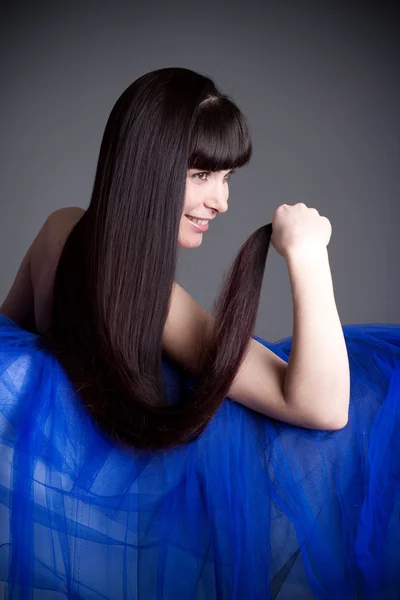 Довге волосся дівчина Ліцензійні Стокові Фото