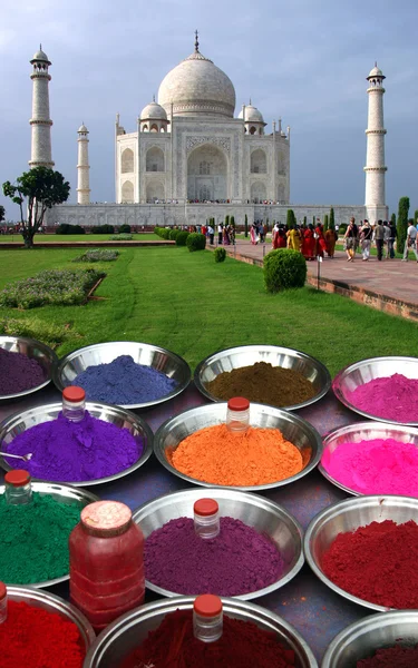Tampilan asli Taj Mahal — Stok Foto