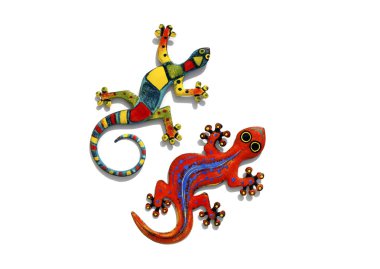 Figures salamanders in a Andalusian craft shop clipart