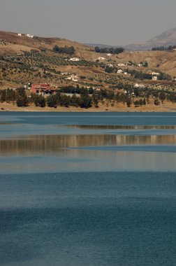 Malaga, İspanya vinuela bataklık genel bakış