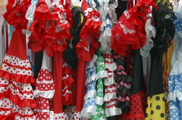 Andaluské flamenco kostýmy — Stock fotografie