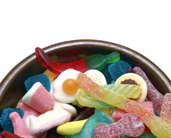 stock image Tray with an assortment of candies and goodies for children