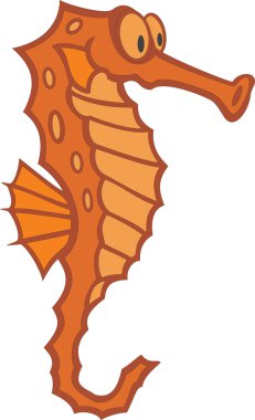 Hippocampus cartoon clipart