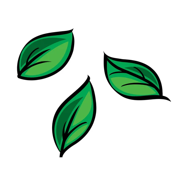 Πράσινα φύλλα — Διανυσματικό Αρχείο
