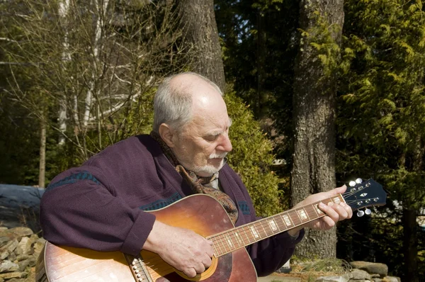 Старший гитарист — стоковое фото