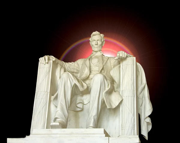 stock image Lincoln sculpture with flares
