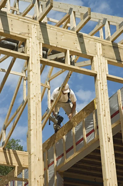 stock image Framing the roof an house