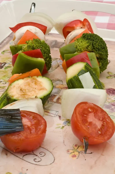 木楔子里拉的蔬菜 — 图库照片