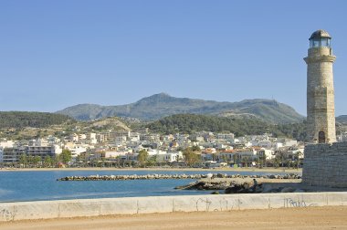 Hanya cityscape ve deniz feneri