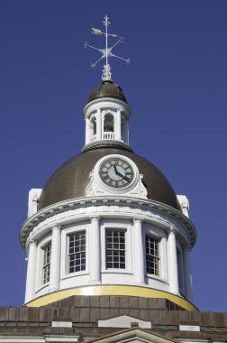 Clock tower with wind-rose clipart