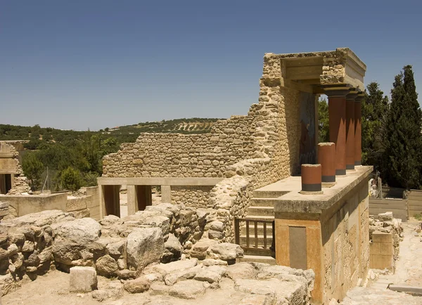 Strony południowej pałacu w Knossos — Zdjęcie stockowe