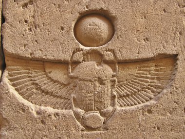 Carved scarab clipart