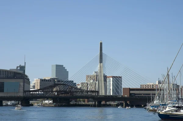 Міст Леонард Zakim п. 1 — стокове фото
