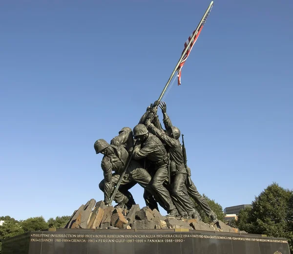 Amerikanska marinsoldater corps war memorial — Stockfoto