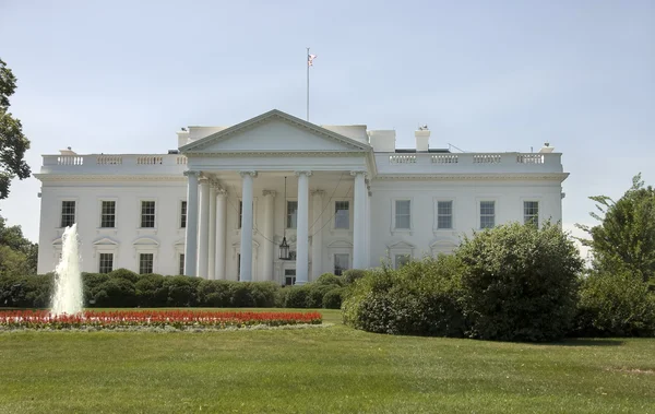 Vista Frontal Casa Branca Washington — Fotografia de Stock