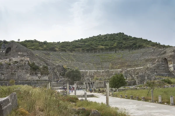 Efeze grand theater, Turkije — Stockfoto