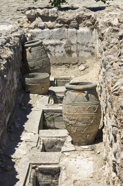 Antique clay jars — Stock Photo, Image