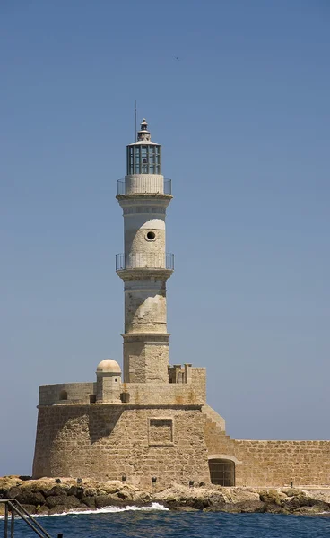 Chania lighthouse, Greece — Stock Photo, Image
