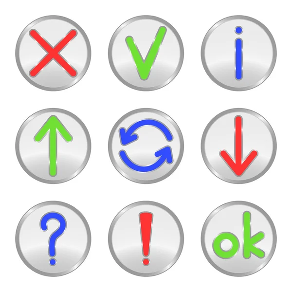 Buttons. — Stock Vector