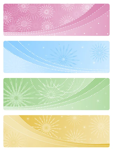Set of Christmas backgrounds. — Stock Vector