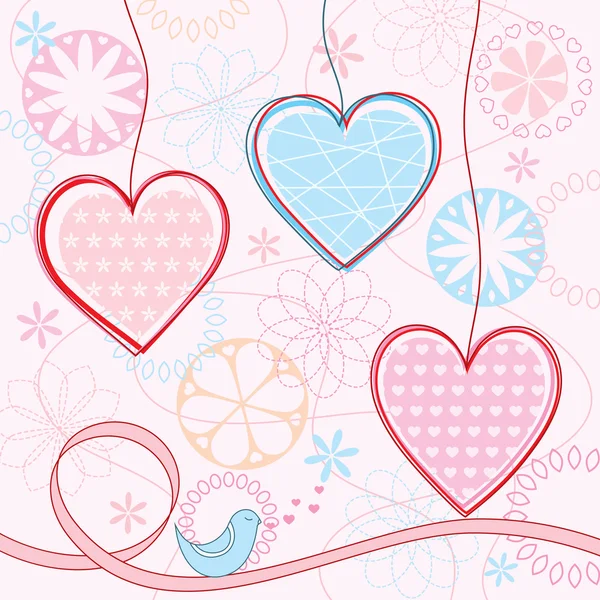 Valentine's background. Vector illustration. — Stock Vector