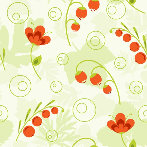 Floral nahtlosen Hintergrund. Vektorillustration. — Stockvektor