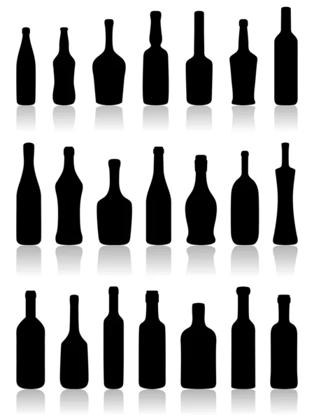 Ensemble de bouteilles . — Image vectorielle